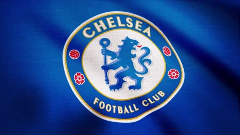 el logotipo del club de fútbol de chelsea en la bandera