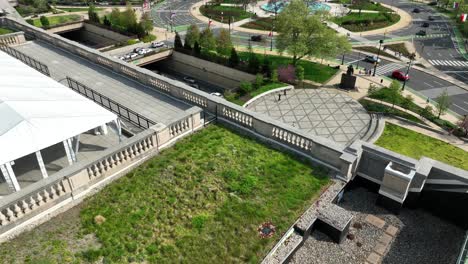 grass on top of free library of philadelphia pennsylvania