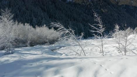 Winter-view-of-northern-Italy,-Dolomites