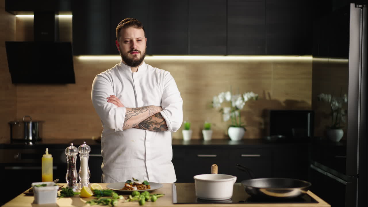 A professional chef in the kitchen