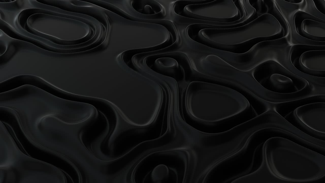 Abstract minimalistic background with black noise wave field. Detailed displaced surface. Modern background template for documents, reports and presentations. Sci-Fi Futuristic. 3d loop animation
