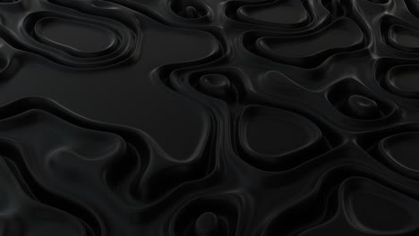 abstract minimalistische achtergrond met zwart geluidsgolfveld gedetailleerd verplaatst oppervlak moderne achtergrondsjabloon voor documenten, rapporten en presentaties sci-fi futuristisch 3d loop animatie