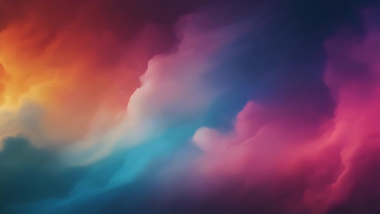 Abstract Motion Background with Vibrant Colorful Clouds