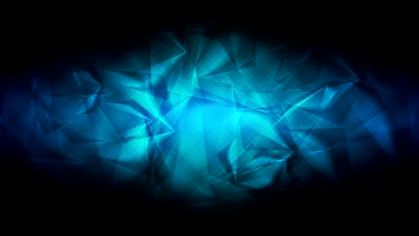 dark blue glossy polygonal video animation