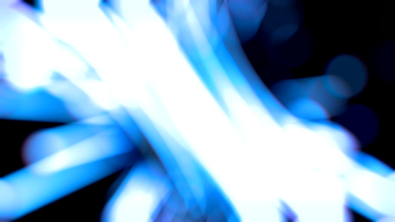 el bokeh del túnel de luz azul