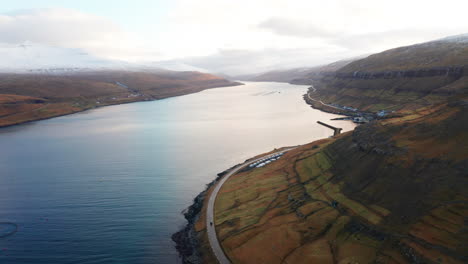 faroe islands 4k aerial of streymoy