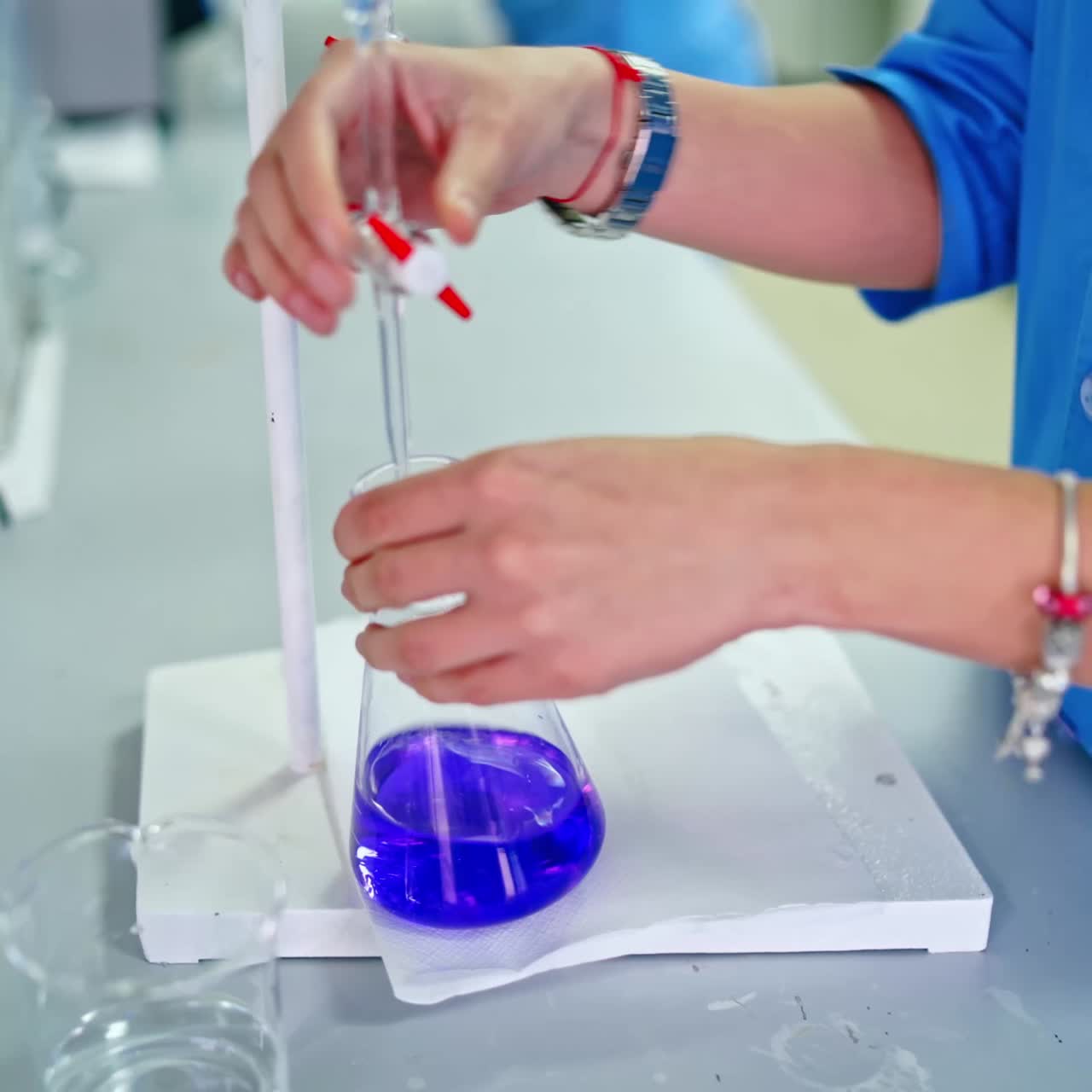 Pharmaceutical factory workers