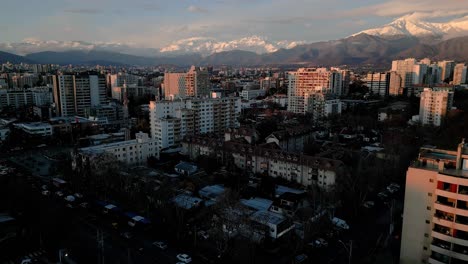 providencia morning time lapse santiago de chile