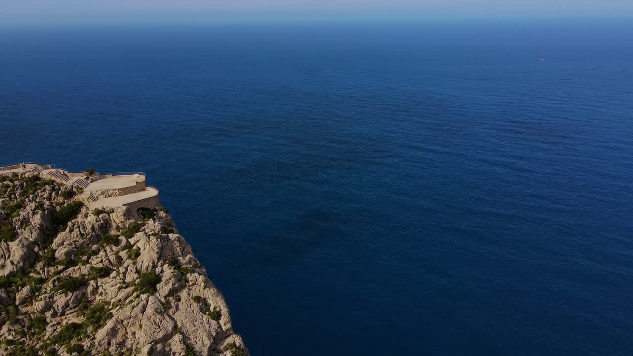 Discover stunning panoramic vistas overlooking the tranquil waters of the Mediterranean Sea from Mirador es Colomer in Pollensa, Mallorca. The beauty of nature awaits your exploration.