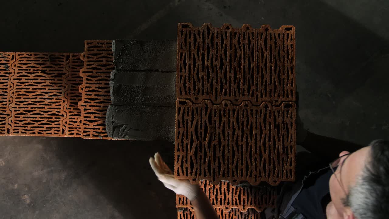 벽돌을 짓는 과정