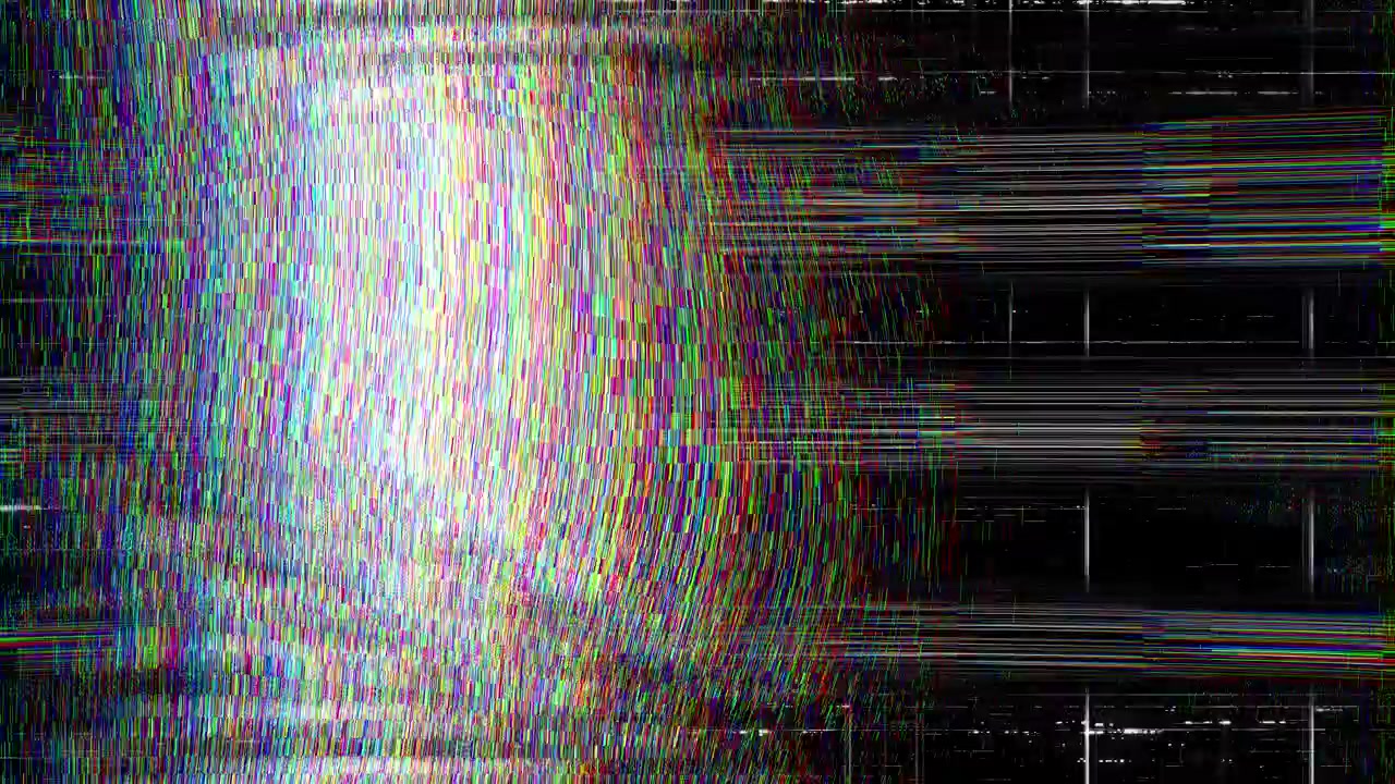 Abstract black digital glitch grid interference horizontal vertical lines distorted grid
