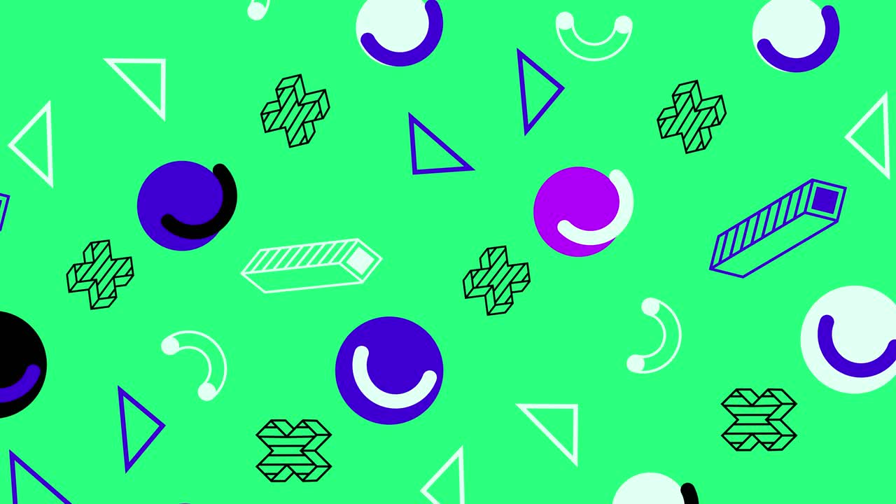 fondo de bucle de patrón sin costuras de color aleatorio