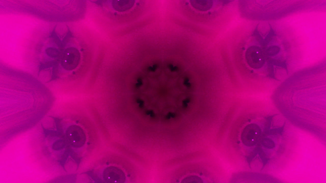 Abstract star-like kaleidoscope animated pattern