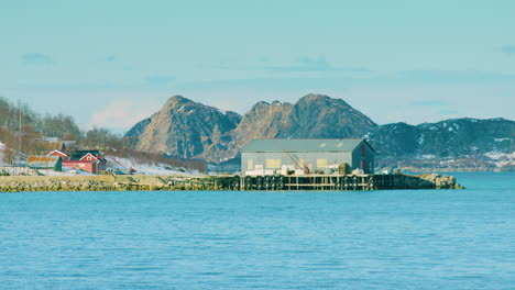 An-industrial-building-near-Tromvik,-Norway