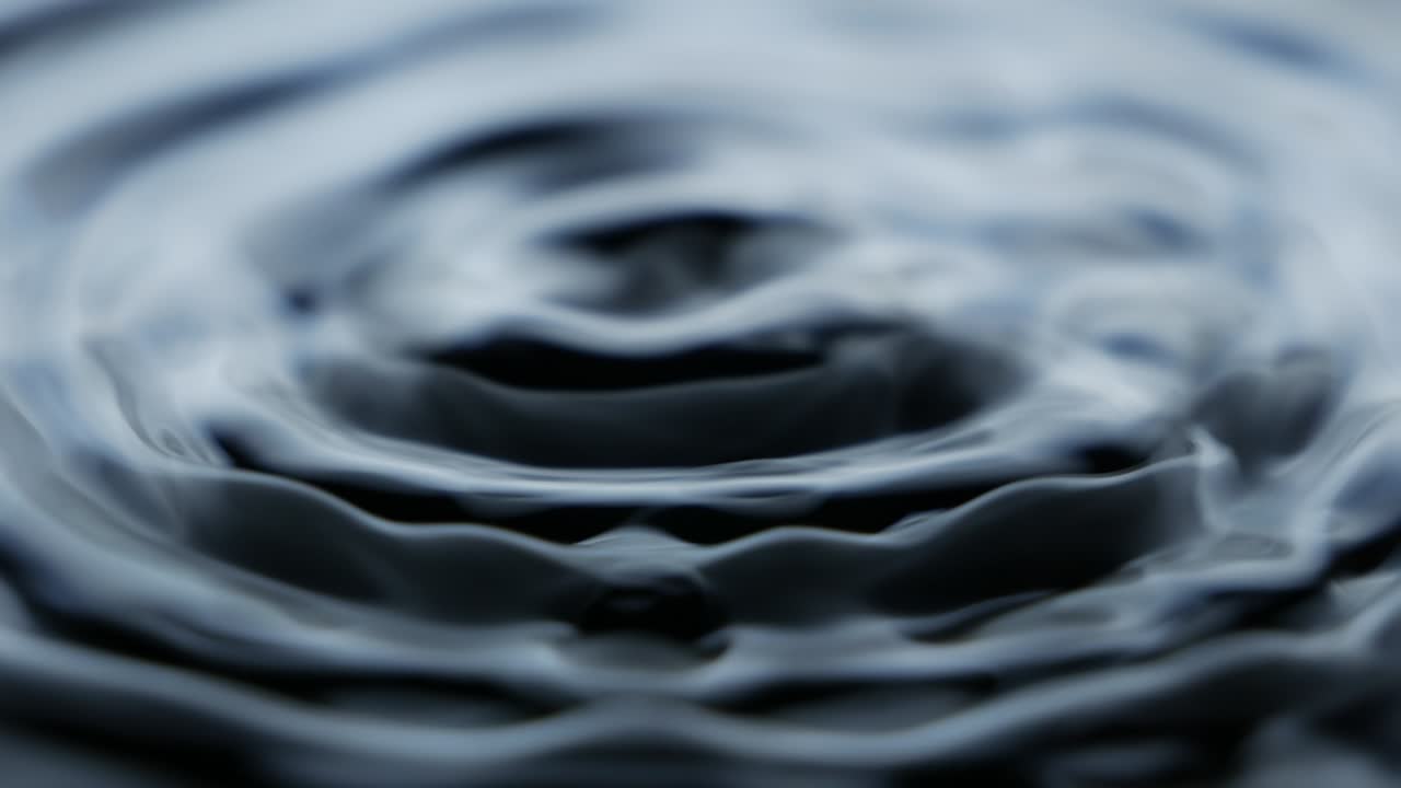 액체 금속 추상적인 배경, 표면에 파동