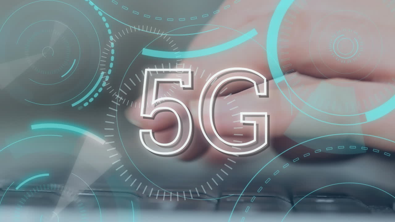 5g 인터넷 속도를 가진 노트북에서 작업
