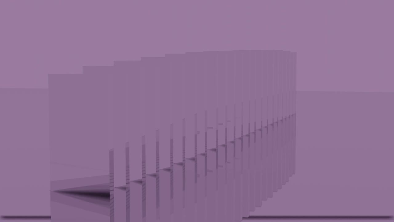 Abstract 3D Dominoes Animation