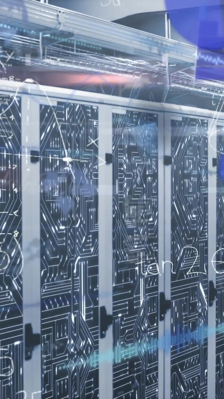 Animering af databehandling over serverrum