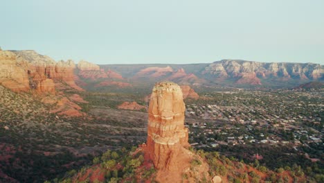 aerial drone footage of sedona arizona, usa