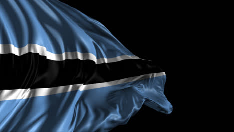 waving botswana flag