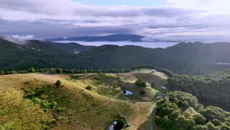 appalachia aerial scene near boone nc, north carolina