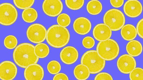 animación de diseño de movimiento de frutas de limón