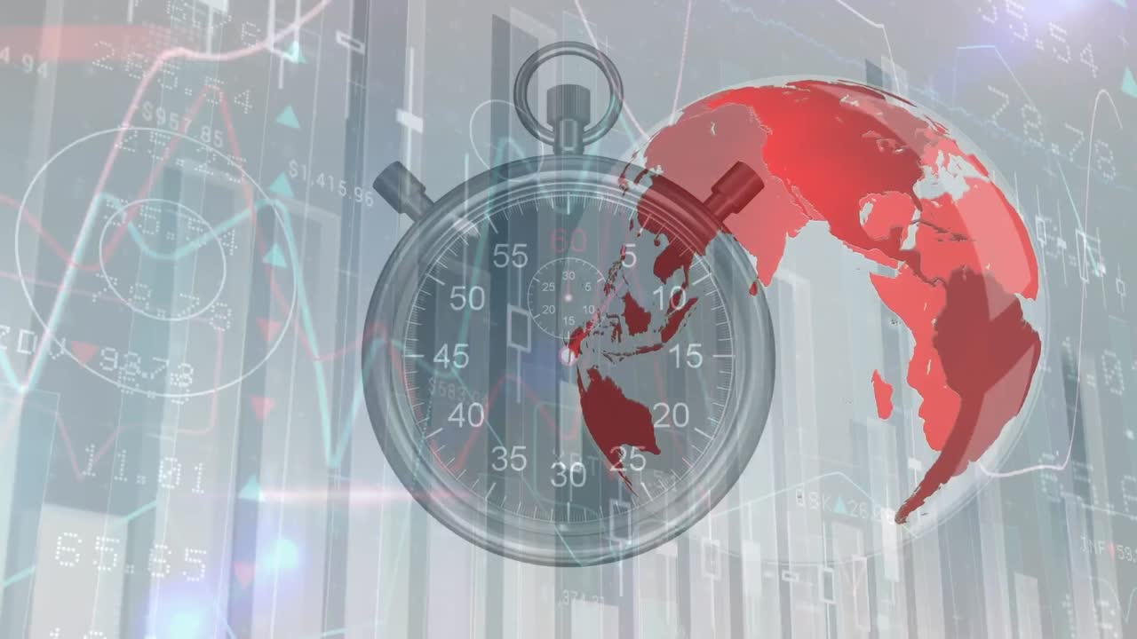 데이터 처리 및 글로브 오버 타이머의 애니메이션