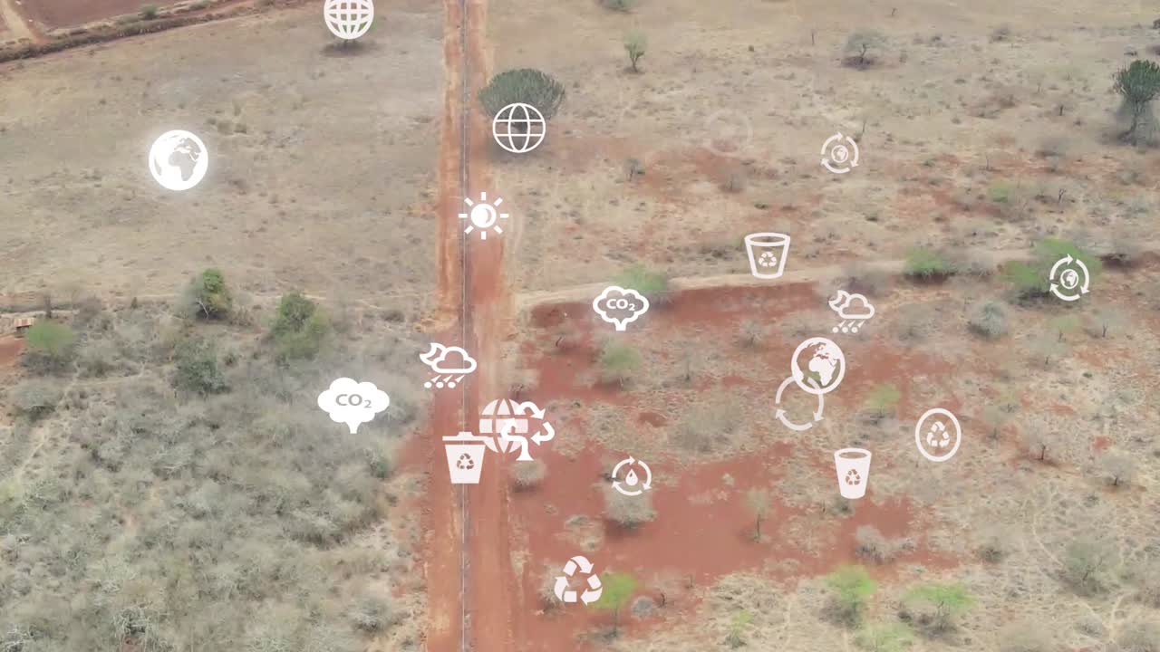 drones volando en granjas en las laderas del kilimanjaro - granjas verdes de kenia, asentamientos pobres en áfrica plantación agronómica aérea