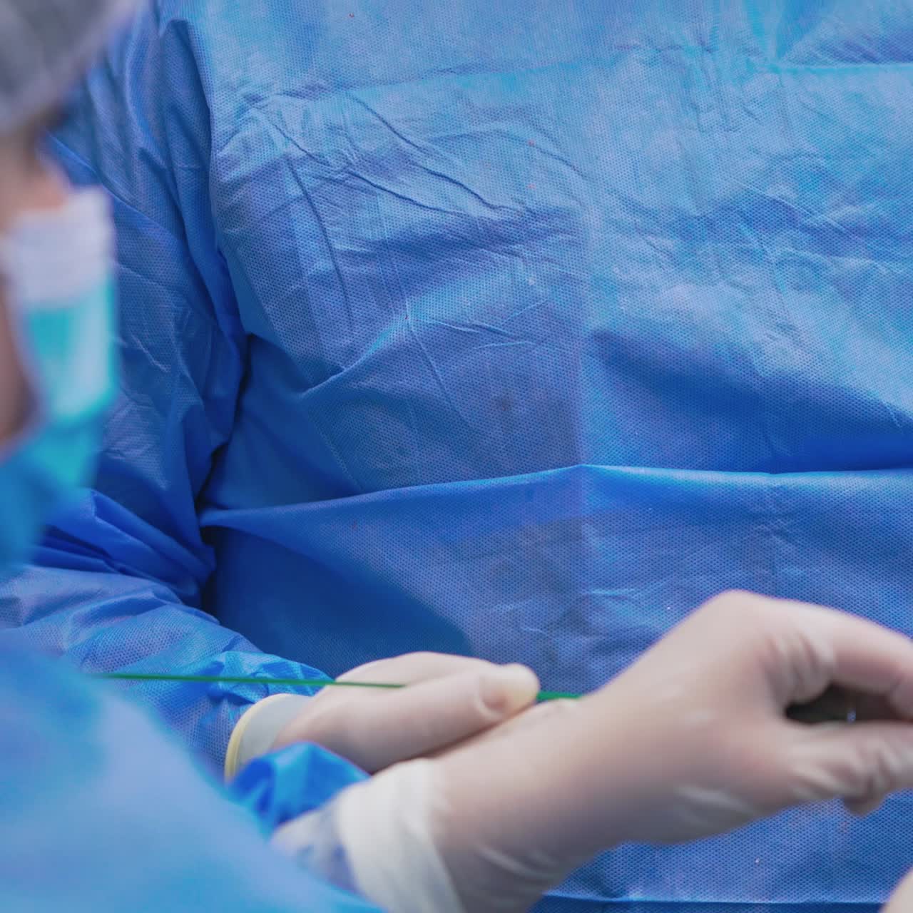 Doctors during surgery process