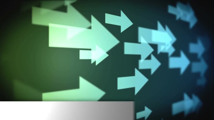 Animation of arrows moving over globe and fake news text