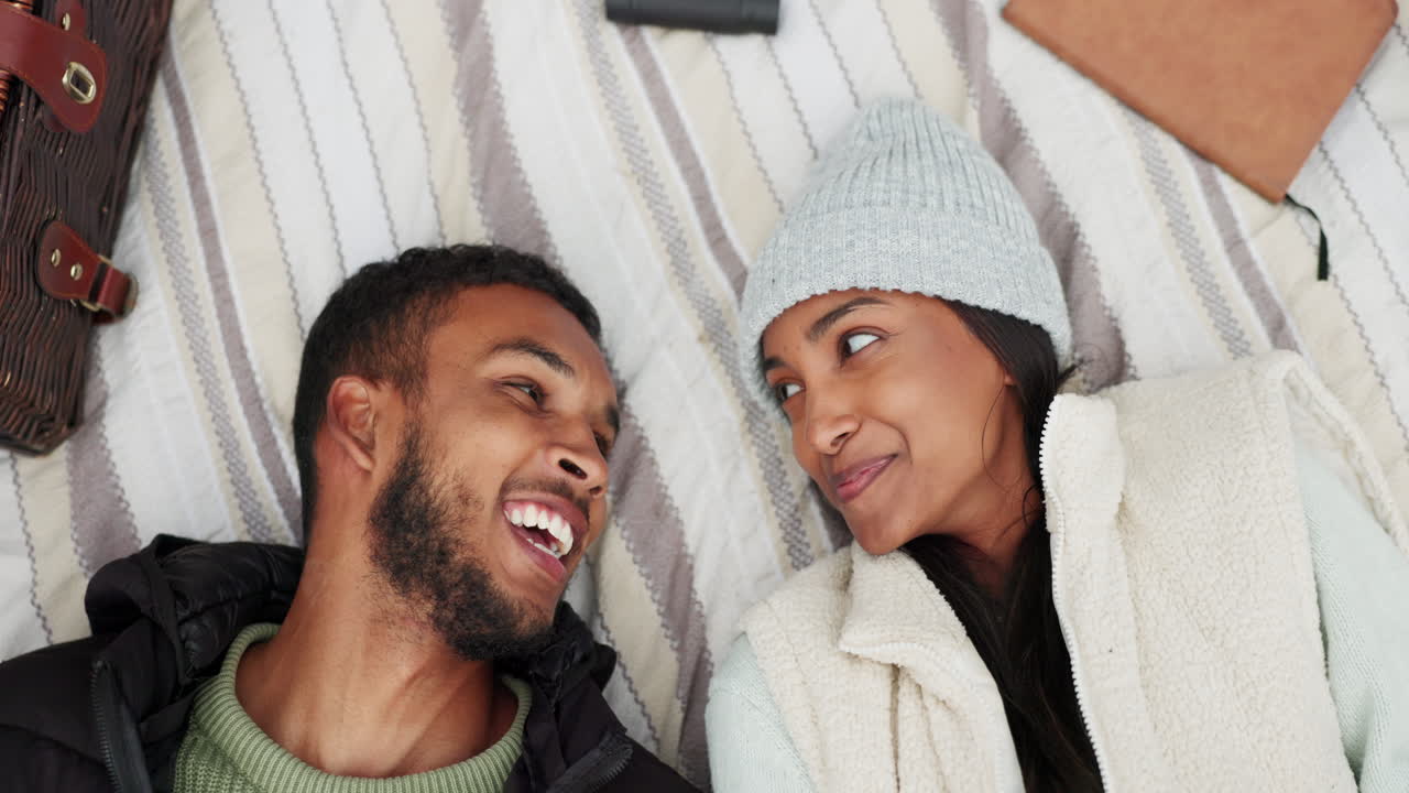 Relax, camping and couple bond