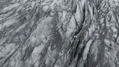 flying over majestic skaftafell glacier at vatnajokull national park in iceland