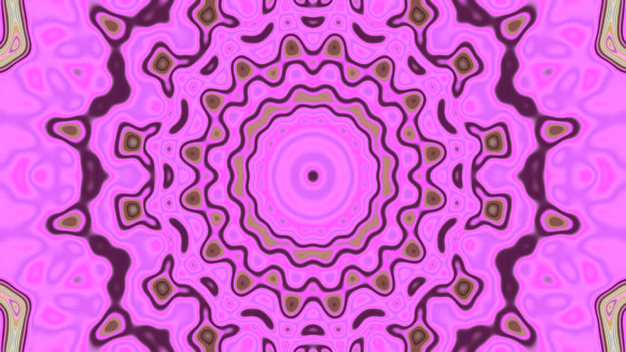 Un video loop continuo mostra un tunnel pieno di motivi vibranti e vorticosi. I design colorati creano un'atmosfera accattivante, perfetta per il relax e la stimolazione visiva.