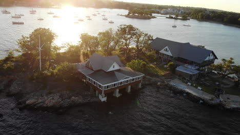 Drone-flight-over-Echo-Bay-Yacht-Club