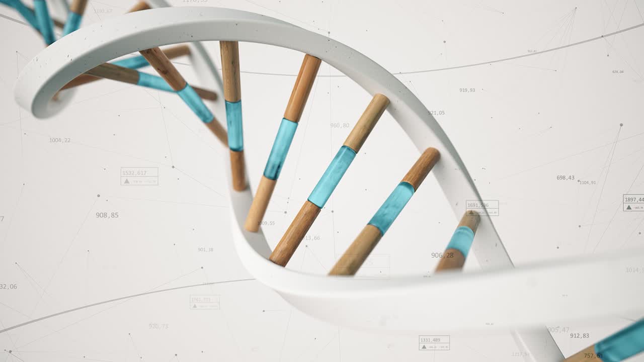 ilustración 3d de la estructura del adn