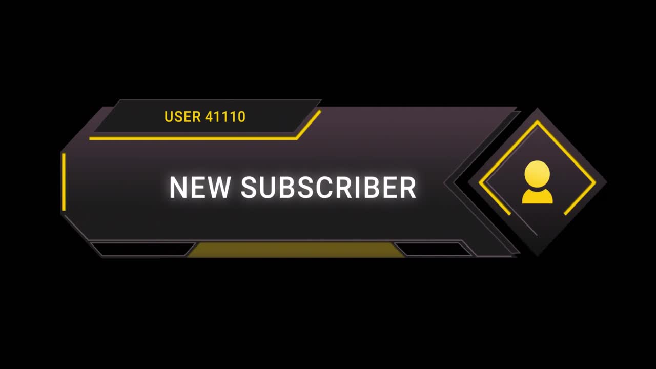animación de iconos y textos de redes sociales sobre un fondo negro