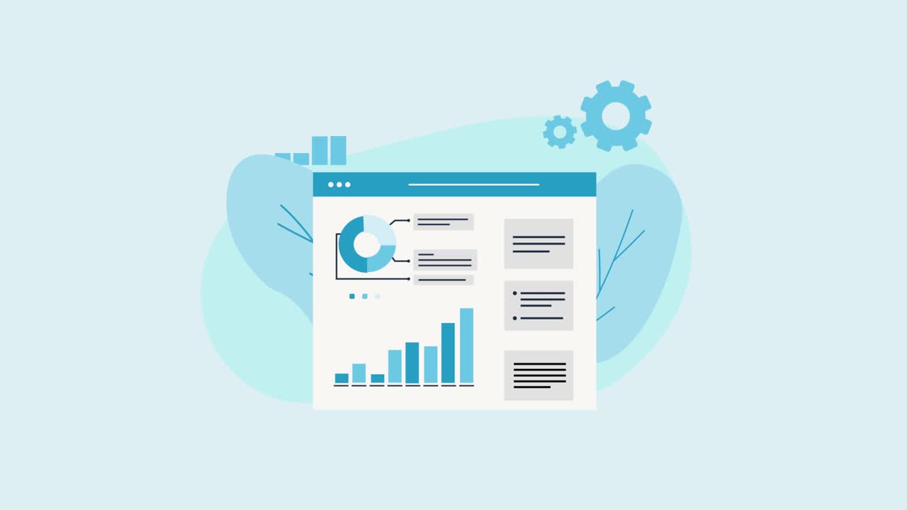 Animated Data Visualization Displayed in a Web Browser Dashboard