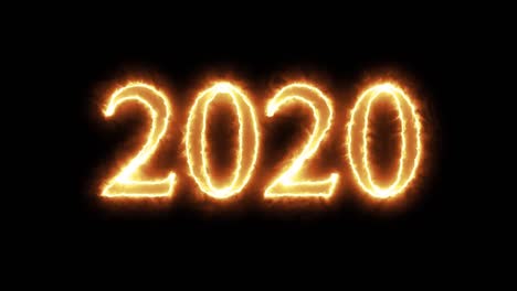 Year-Two-Thousand-and-Twenty-logo-on-fire-with-a-black-background