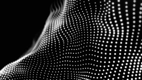 patrón de onda punteada abstracto