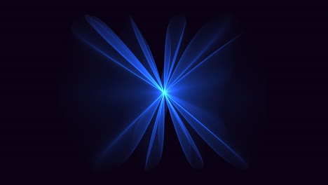 Radiant-blue-light-shines-amidst-darkness---enigmatic-illumination