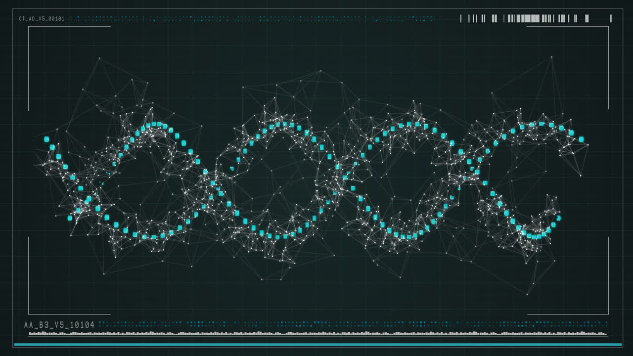 Digitally generated dna structure