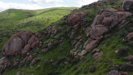 aerial view of a limestone rocky area