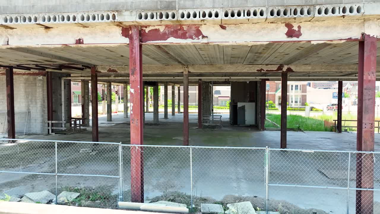 Derelict Building in Urban Setting