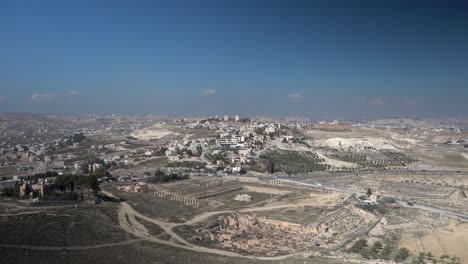 view from herodium cityscape of israel