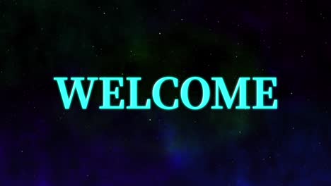 welcome message text animation motion graphics