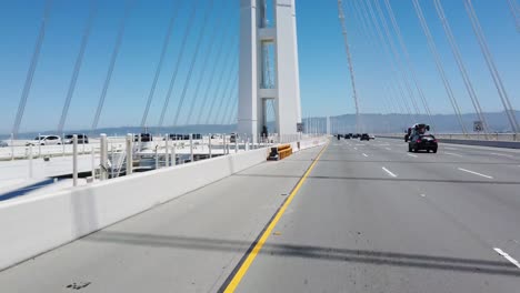 driving along the san francisco oakland bay bridge