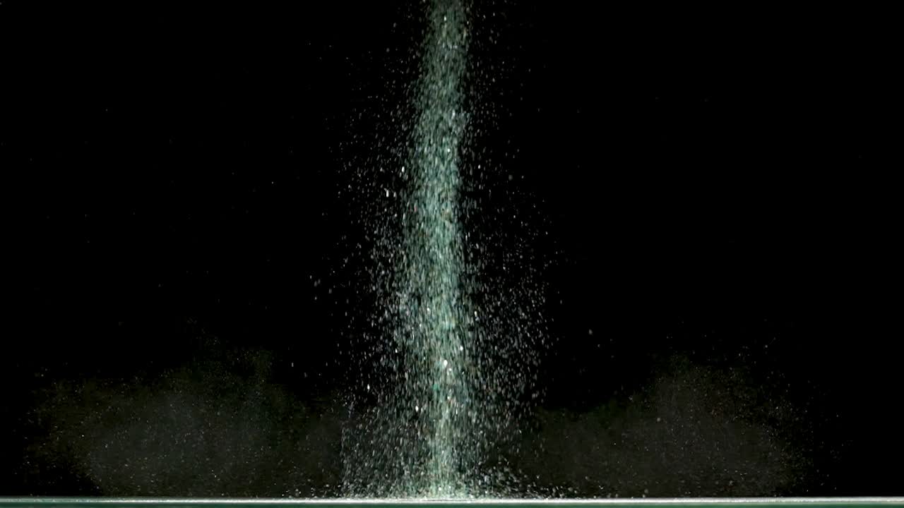 공중에 날아다니는 반이는 입자, 느린 모션