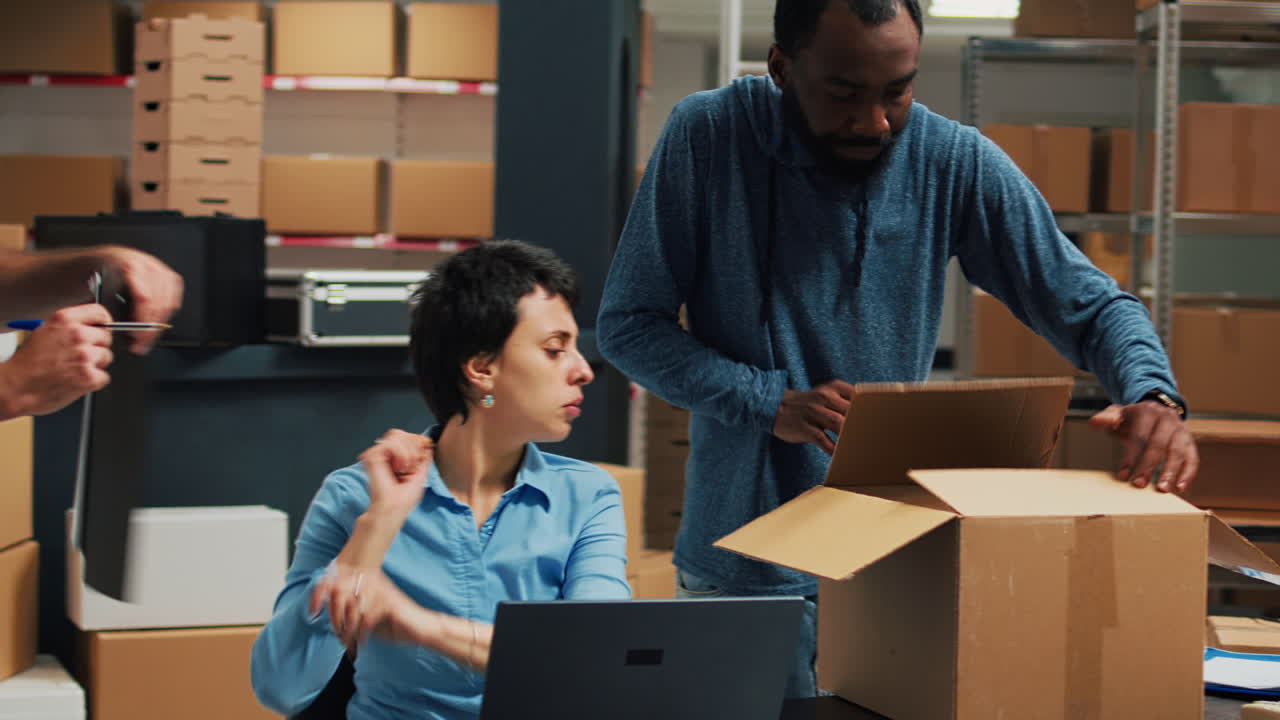 People working together in a warehouse