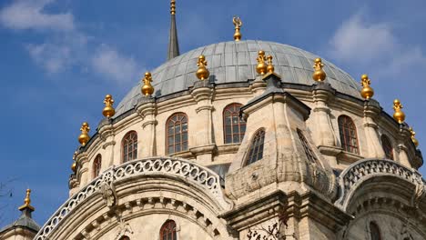 close-up of a mosque dome in istanbul, turkey