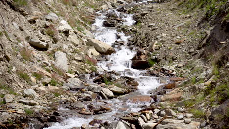 mountain stream flowing through rocks